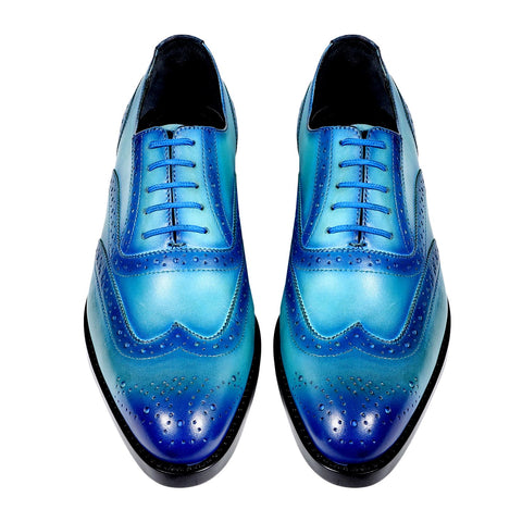 PIOKO BROGUES TURQUOISE BLUE