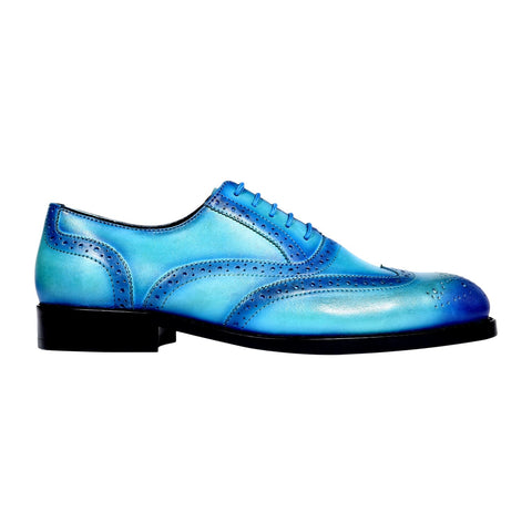 PIOKO BROGUES TURQUOISE BLUE